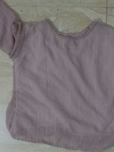 Chic Lace Neckline Blouse
