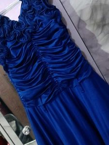 Stunning Royal Blue Ruched Dress