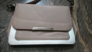 Stylish Two-Tone Crossbody Bag