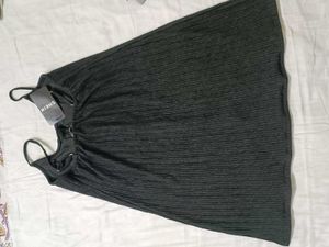 Casual Black Button-Down Dress