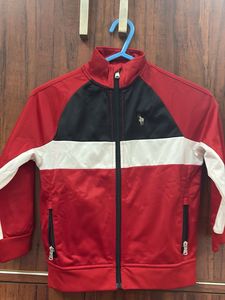 Men's Red &amp; Black Zip-Up Jacket