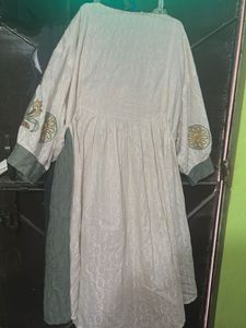 Embroidered Cream dress