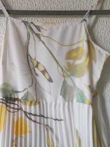 Floral Pleated Midi Dress