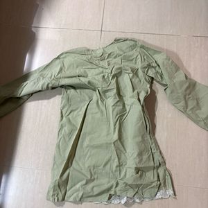 Light Green Embroidered Kurta