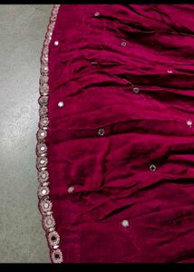 navratri Pink Lehenga Choli Set with free duppta