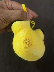 Pikachu plush face keychain