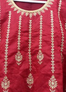 Kurta Plazzo Suit With Duptta