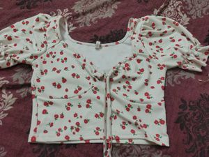 floral print top