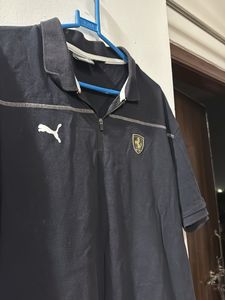 Puma Ferrari Zip Polo T-Shirt