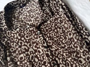 Animal Print Georgette Shirt