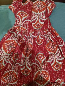 Zudio Red Printed Kurta