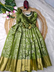 Beautiful Green Silk Frock