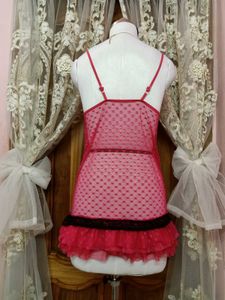 Sheer Pink Babydoll Nighty