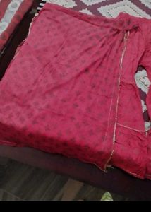 Elegant Burgundy Kurta Set