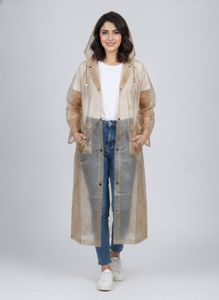 Classic Beige Transparent Raincoat