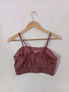 Checked Crop Top &amp; Short (Women)