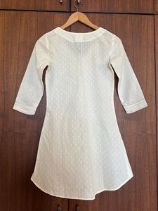 Off White Short Kurti