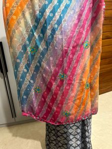 Elegant Multicolor Saree magical fully party wear