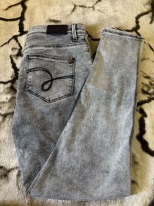 Gray Wash Denim Jeans