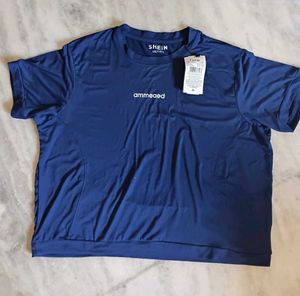 Navy Blue T-Shirt with Logo