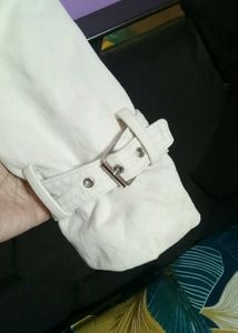 Cream Cropped Jacket