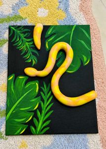 3D Snake Art Wall Decor