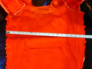 get free green paranda Orange Salwar Kameez