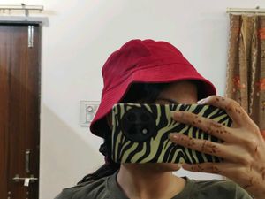 Red Bucket Hat for Women