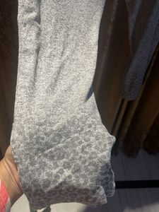 Purple Ribbed Lounge Pants