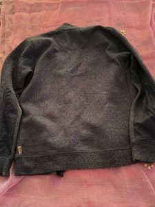 boys Stylish Grey Zip-Up Jacket