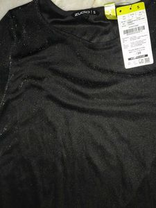 Black Long Sleeve Mini Dress