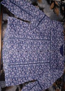Floral Print Button-Up Top