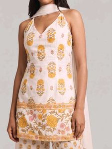 Nishorama Jamna halterneck Corset Kurti Set