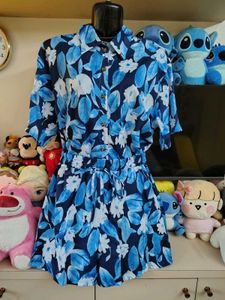 Stylish Printed Shirt and Shorts Set
