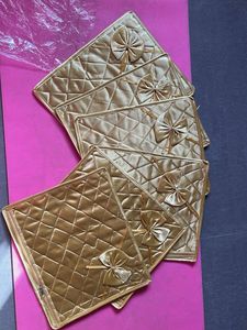 Beautiful golden saree pouches