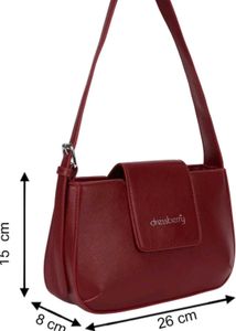 cherry red shoulder Bag