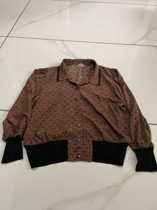Chic Printed Long Sleeve Top