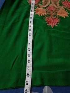 Emerald Green Embroidered Kurta Set for winter