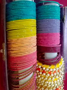 Vibrant Multi-Color Bangle Set
