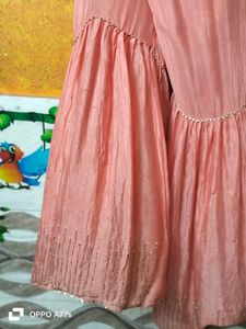 New Peach Gharara Set