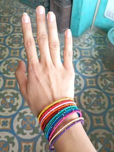 Colorful Thread Bangles Set