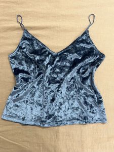 H&M Velvet Cami Top