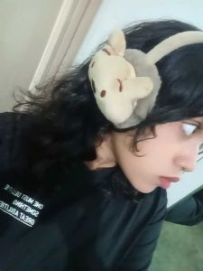Cute Fuzzy ugg pooh beige Earmuffs