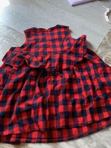 Cute Red &amp; Blue Plaid Dress