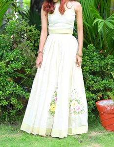 Tissue silk cotton Floral Lehenga Set