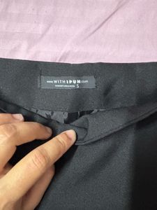 Chic black  Wrap Mini Skirt