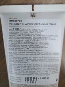 Innisfree Volcanic BHA Pore Cleansing Foam