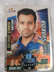 Cricket attax 2015 Rohit Sharma Silver Foil Card