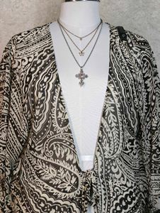 Boho Paisley Kimono Cardigan