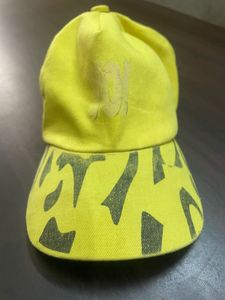 Bright Yellow Graphic Baseball Cap